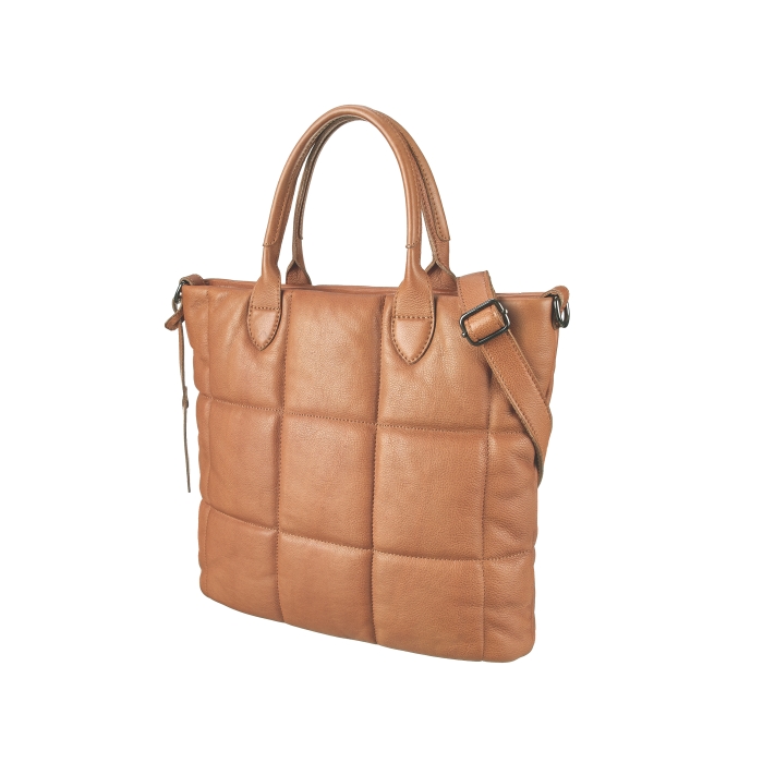 Bodenansicht der stabilen Viola Tan Ledertasche